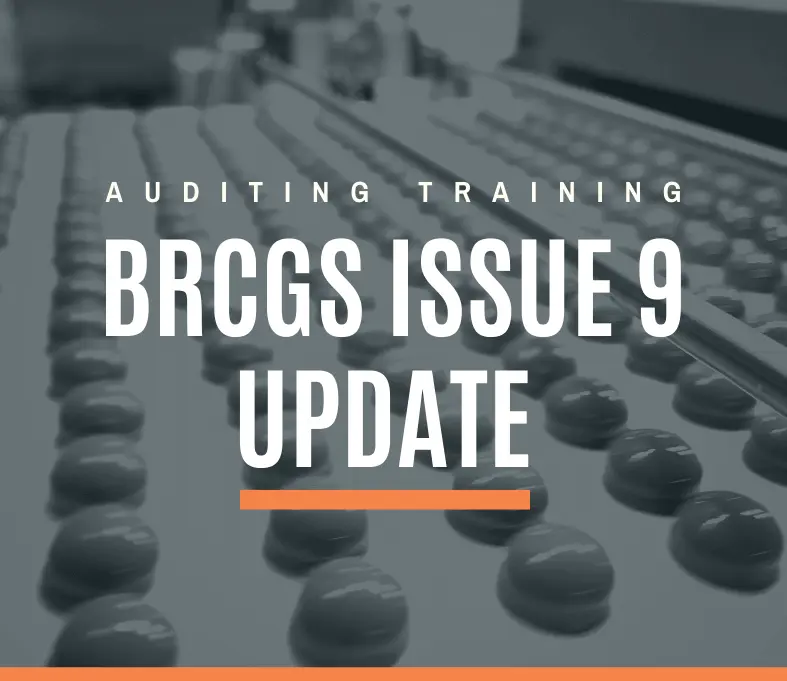 BRCGS Issue 9 Training Course