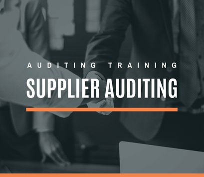 supplier auditing training